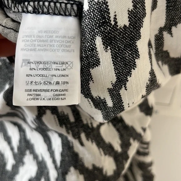 J. Crew Linen Patterned Romper - Picture 6 of 7